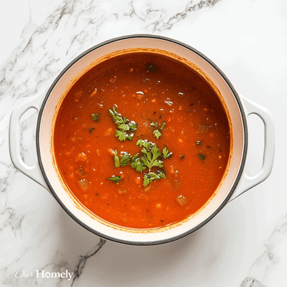 Homemade Tomato Soup (Fresh Tomatoes)